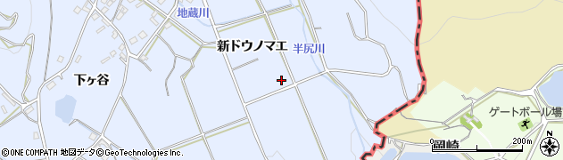 愛知県豊橋市雲谷町（新ドウノマエ）周辺の地図