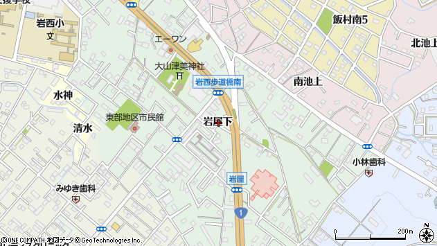 〒440-0842 愛知県豊橋市岩屋町の地図