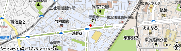 ふわこっぺ 東淀川店周辺の地図