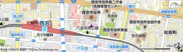 アミティ・ベイコムホール（西宮市民会館）周辺の地図