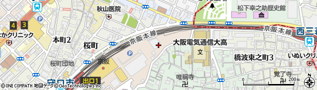 大阪府守口市河原町4周辺の地図