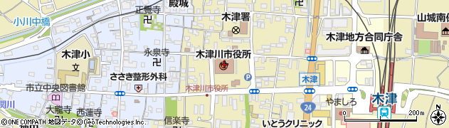 木津川市文化財整理保管センター　お問い合わせ周辺の地図