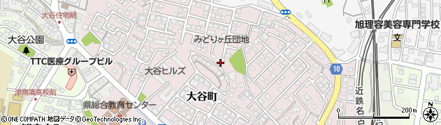 三重県津市大谷町周辺の地図