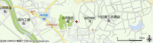 静岡県菊川市中内田896周辺の地図