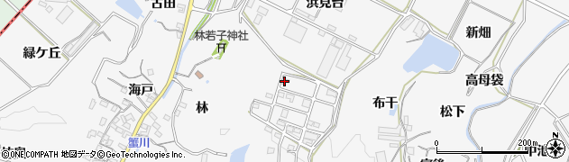愛知県南知多町（知多郡）豊丘（浜見台）周辺の地図