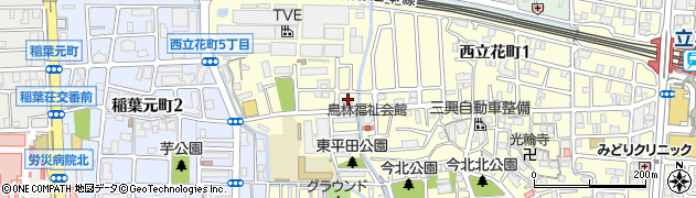 兵庫県尼崎市西立花町5丁目周辺の地図