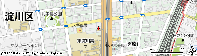 株式会社フカシロ大阪支店周辺の地図
