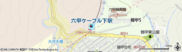 兵庫県神戸市灘区高羽西山周辺の地図