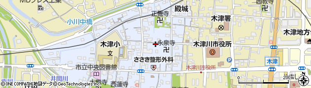 京都府木津川市木津町（西垣外）周辺の地図