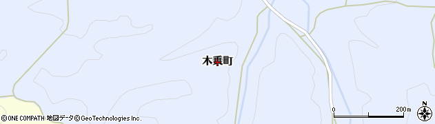 広島県三次市木乗町周辺の地図