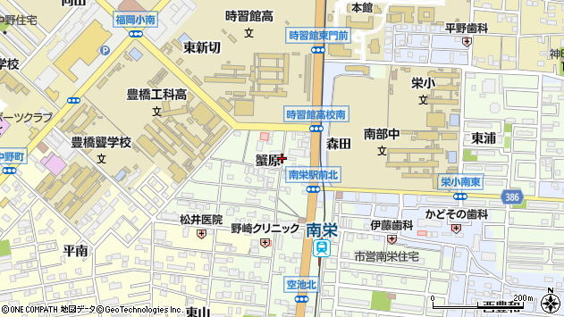 〒441-8107 愛知県豊橋市南栄町の地図