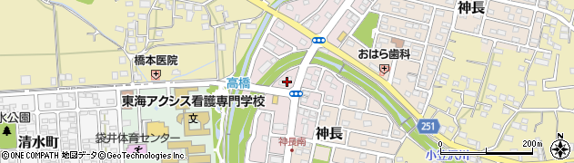 静岡県袋井市大門周辺の地図