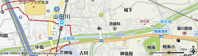 木津北の庄周辺の地図