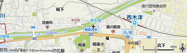 京都府木津川市相楽清水周辺の地図