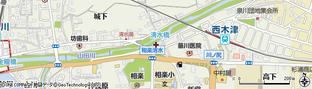 京都府木津川市相楽（清水）周辺の地図