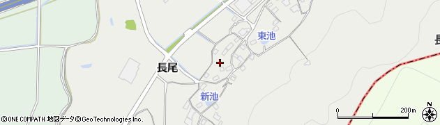 岡山県赤磐市長尾周辺の地図