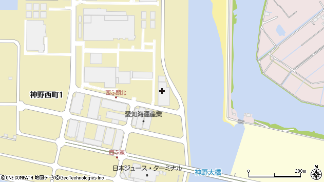 〒441-8076 愛知県豊橋市神野西町の地図