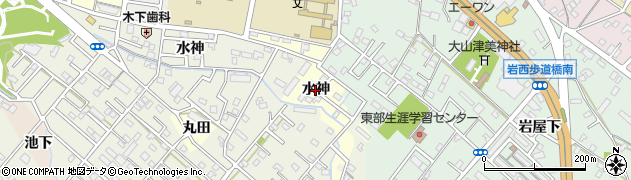 愛知県豊橋市高師町（水神）周辺の地図
