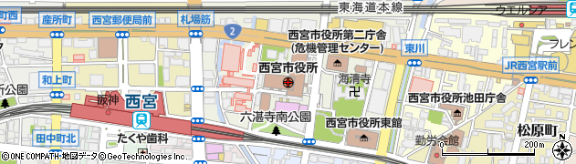 三井住友銀行西宮市役所出張所 ＡＴＭ周辺の地図