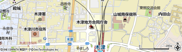 京都田辺公共職業安定所木津出張所周辺の地図