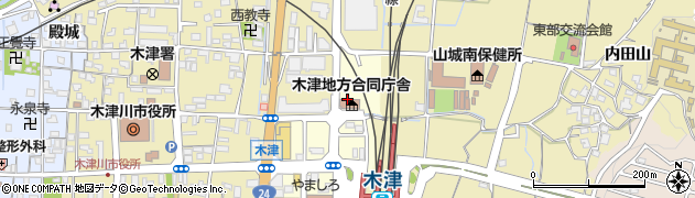 木津区検察庁周辺の地図