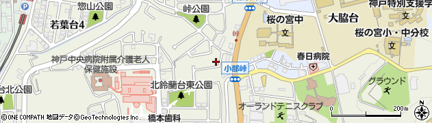 若葉台南小公園周辺の地図