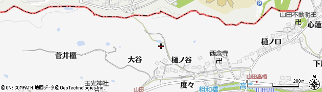 京都府相楽郡精華町山田周辺の地図