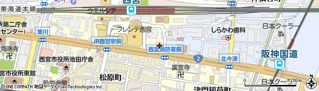 株式会社田村コピー西宮営業所周辺の地図