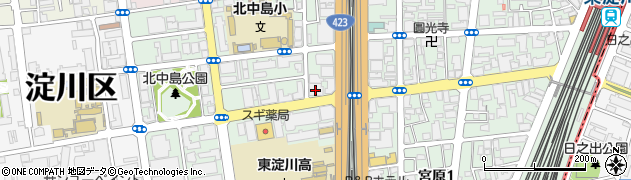 新大阪国際特許事務所周辺の地図