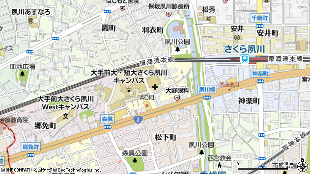 〒662-0961 兵庫県西宮市御茶家所町の地図