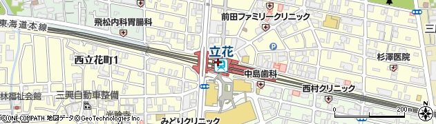 立花駅周辺の地図