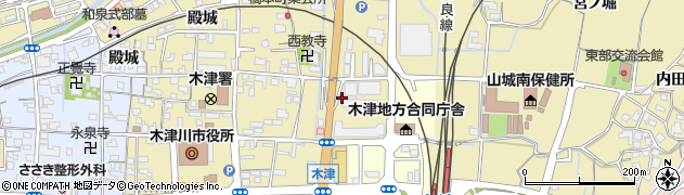 京都府木津川市木津上戸周辺の地図