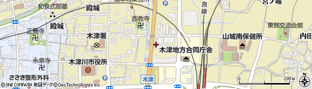 京都府木津川市木津（上戸）周辺の地図
