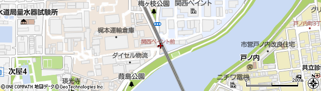 兵庫県尼崎市神崎町33周辺の地図