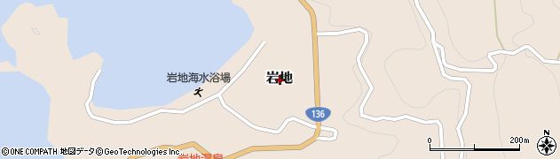 静岡県賀茂郡松崎町岩地周辺の地図