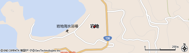 静岡県松崎町（賀茂郡）岩地周辺の地図