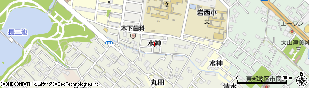 愛知県豊橋市東幸町（水神）周辺の地図