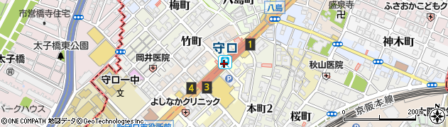 守口駅周辺の地図