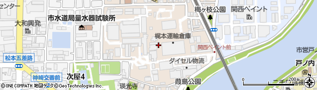 兵庫県尼崎市神崎町12周辺の地図