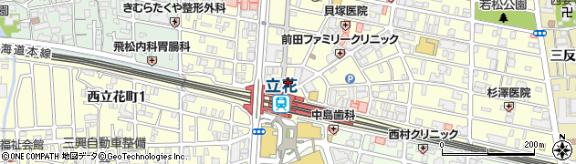 吉野家 立花駅前店周辺の地図