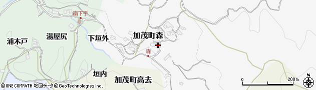 京都府木津川市加茂町森（中垣外）周辺の地図