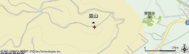 嵩山周辺の地図