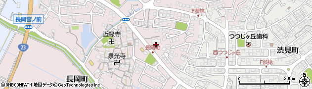 三重県津市長岡町周辺の地図