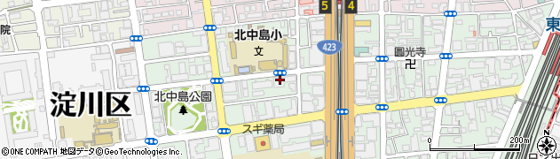 シャトー新大阪周辺の地図