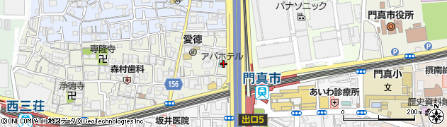 大阪府門真市元町2-6周辺の地図