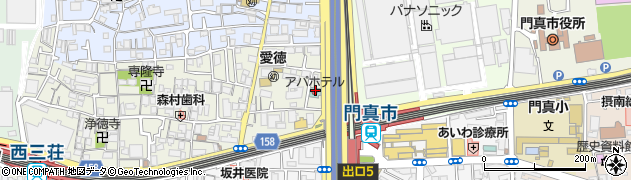 大阪府門真市元町2周辺の地図