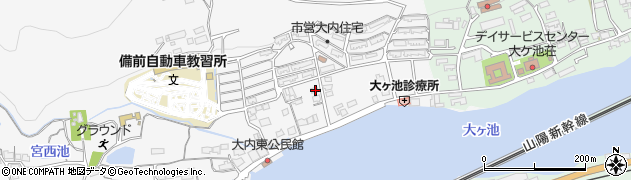岡山県備前市大内605周辺の地図