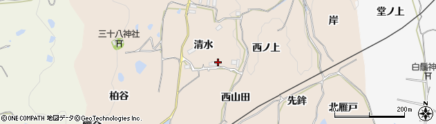 京都府木津川市加茂町観音寺（清水）周辺の地図