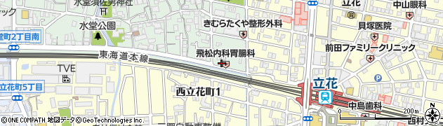 クリーニング・ノムラ　水堂ショップ周辺の地図