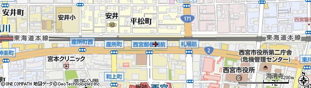 宮忠神具店周辺の地図